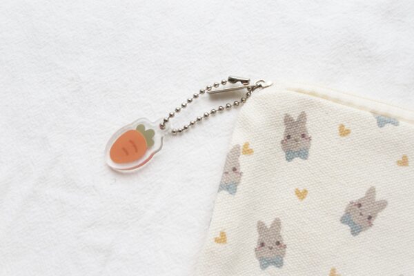 Dapper Bunny Canvas Pouch - Image 3