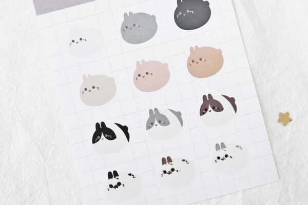 Round Buns Sticker Sheet (Plain) - Image 3