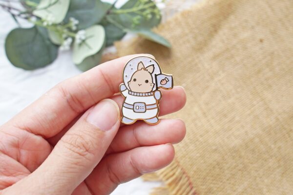 Astro Bun Enamel Pin - Image 2