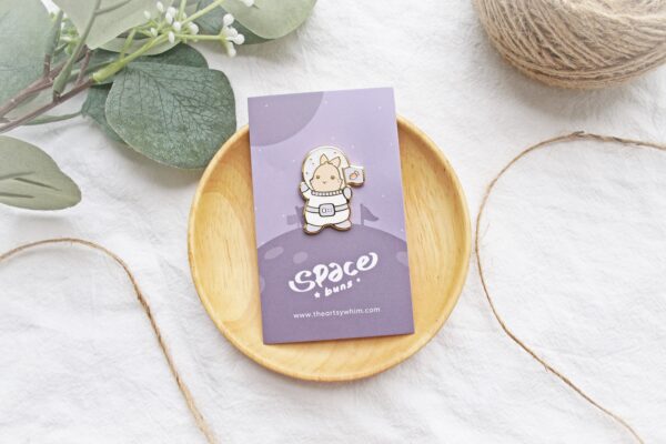 Astro Bun Enamel Pin - Image 3