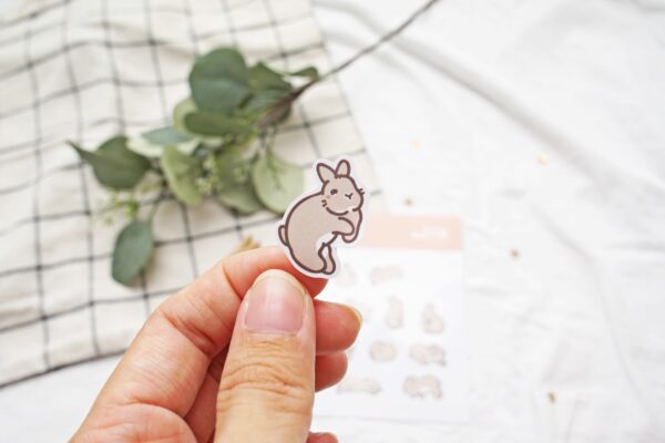 Bunny Daily Life Sticker Sheet - Image 2